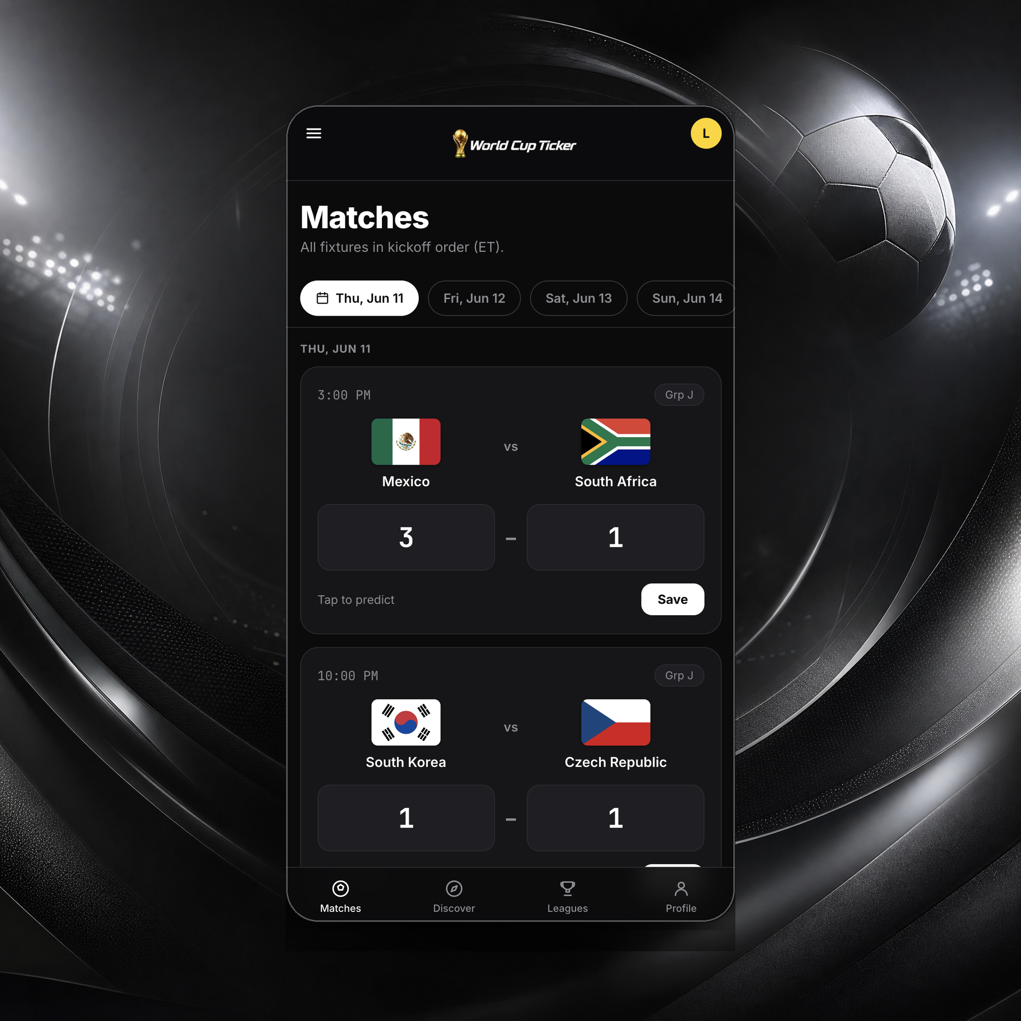 World Cup Ticker match prediction preview